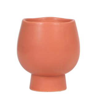 Kolibri Home | Scandic Terracotta Flowerpot - Terracotta Coloured Ceramic Ornamental Pot 