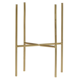 Kolibri Home | Plant Stand - Golden Metal Plant Stand Ø12Cm