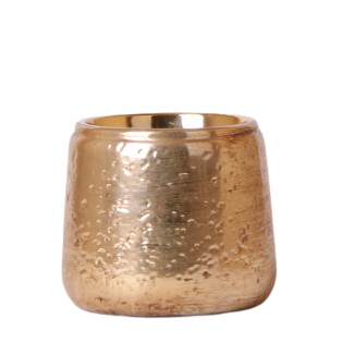 Kolibri Home | Luxury Flowerpot - Golden Ceramic Ornamental Pot - Ø9Cm