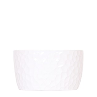 Kolibri Home | Honey Dish White - Ceramic Plant Dish With Honey Pattern - Suitable As A Planter - Pot Size Ø30Cm