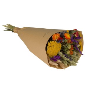 Dried Flowers - Field Bouquet Large - Orange - ↕60Cm