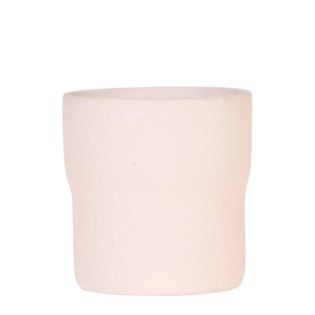 Kolibri Home | Rustic Decorative Pot  - White - Ø9Cm