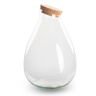 Bottle Garden Glass With Cork - Closed Terrarium - Drop Xl - ↑ 37 Cm