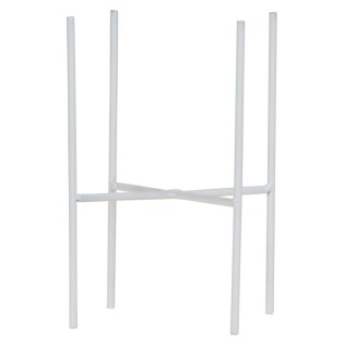 Kolibri Home | Plant Stand - White Metal Plant Stand Ø12Cm