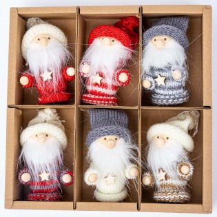 Dolls Gnome / Star Sweater – 8 Cm - Set Of 6